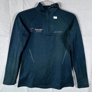 CEP Rock n Roll Running Series‎ Las Vegas 1/4 Zip Pullover Teal Heather Mens S